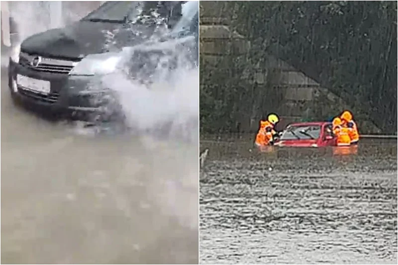 Jako nevrijeme pogodilo dijelove Hrvatske: Automobili zaglavljeni na ulicama, poslovni prostori pod vodom